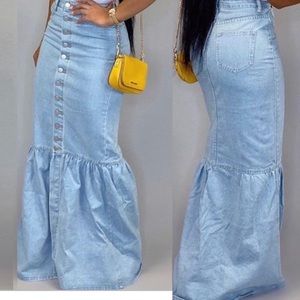 Long Jean skirt